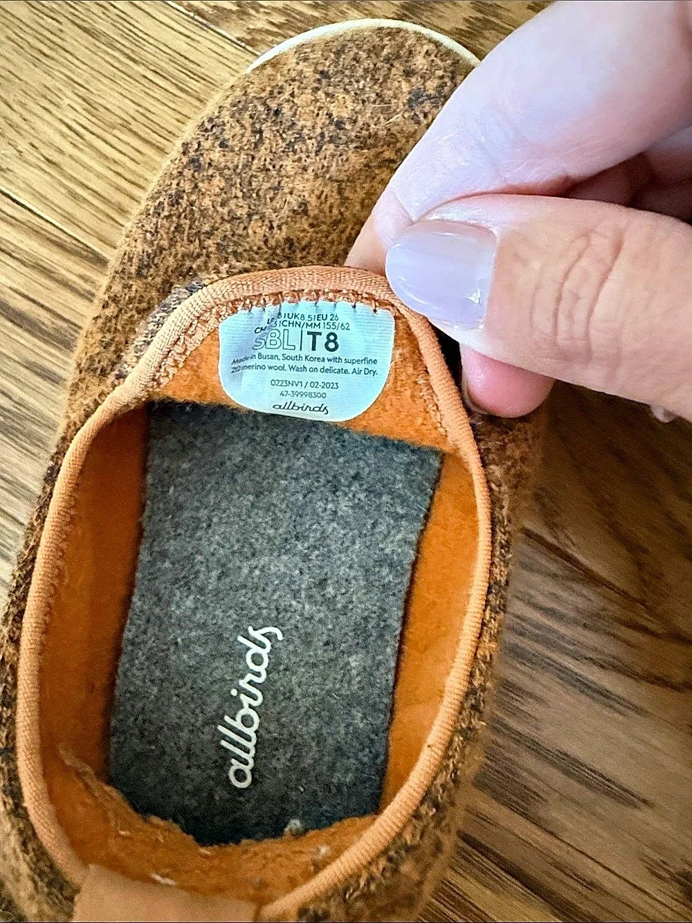 All Birds Brown & Orange Slip Ons Toddler Sz 8